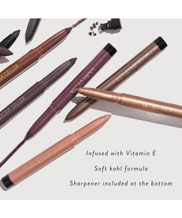 LAURA GELLER NEW YORK Kajal Longwear Kohl Eyeliner Pencil | Deep Black with Caffeine | Smooth & Blendable Makeup - Buy Online on GoSupps.com