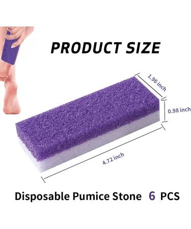 6 Pcs Pumice Stone for Feet Double Sided Foot Scrub Feet Hard Skin Callus Remover Scrubber Ideal for Smooth Heels Exfoliating Dead Skin Suitable for Home and Beauty Salons(Purple) - Buy Online on GoSupps.com