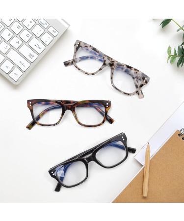 Madison Avenue 3 Pack Multicolor Blue Light Blocking Reading Glasses for Women - Spring Hinge Computer Readers - Buy Online on GoSupps.com