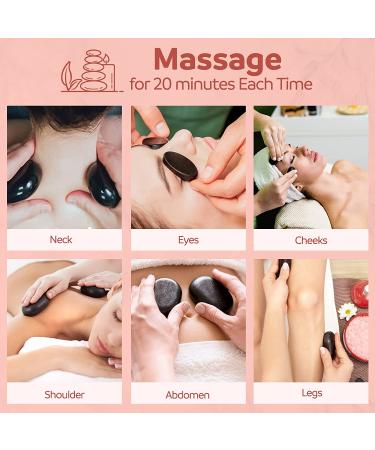 20-Piece Hot Rocks Massage Kit with Portable Warmer - Basalt Stones for Spa Therapy Massage - Buy Online on GoSupps.com