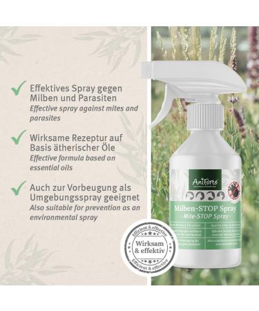 AniForte mite spray for dogs cats pets and farm animals 250 ml - anti-mite spray for natural defence against insects parasites & vermin mite stop & mite protection for mite infestation 250 ml (Pack of 1) - Buy Online on GoSupps.com