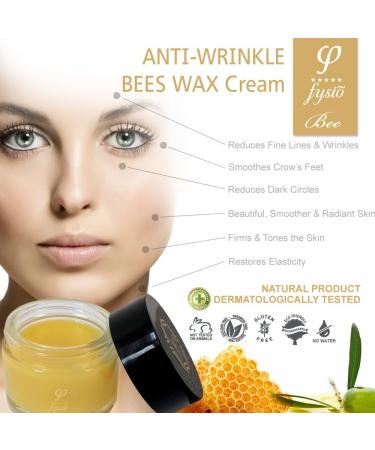 Fysio Bio Anti-Wrinkle Face Moisturizer | Anti Dark Circles Eye Cream Anti Aging | Made with Organic Beeswax Olive Oil and Essential Oils | Reduces Fine Lines | Treats Acne | 50ml - Buy Online on GoSupps.com