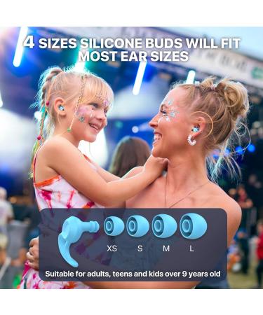 Reusable Silicone Ear Plugs for Kids & Adults | 8 Ear Tips for Noise Protection in Sleeping Concerts & Travel - Buy Online on GoSupps.com