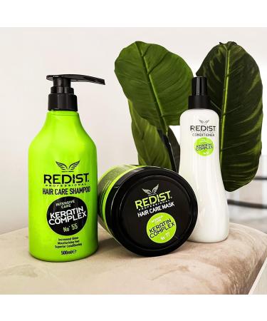 Redist Keratin Hair Mask 500ml - Intensive Care for Broken, Dry & Damaged Hair | Strengthens & Moisturizes - Women's Hair Care - Buy Online on GoSupps.com