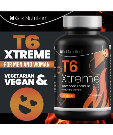 Xtreme T6 Powerful Fat Burners - 120 Weight Management Pills | Metabolism Booster for Weight Loss & Keto Diet | Vegetarian/Gluten Free - Made in UK - Buy Online on GoSupps.com