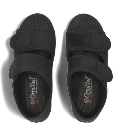 Buy Ortomed Open Orthopedic Shoes for Men & Women - Adjustable Width Sandals with Velcro & Orthopedic Insoles | EU Sizes 36-46 Black - Buy Online on GoSupps.com