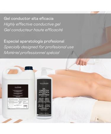 Valquer Body & Facial High Efficiency Conductive Gel 1000ml - For Professional Ultrasound, Electrotherapy, RF, Cavitation, IPL, Laser - Pack of 1 - Buy Online on GoSupps.com
