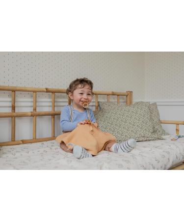BIBS Boheme Pacifiers 2 Pack | BPA Free, Cherry Shape Nipple, Natural Rubber Latex | Made in Denmark | White/Sunshine | Size 0-6 Months - Buy Online on GoSupps.com