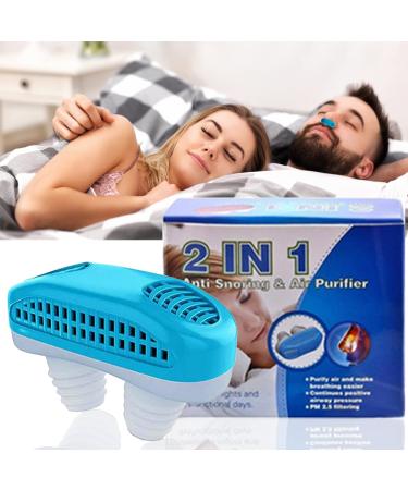 Anti Snoring Nose Vents - Snore Stopper for Snoring Relief and Better Sleep - Nasal Dilators for Snoring Air Purifier Filter Breathing Aid Snoring (Blue-White) (Blue-White)