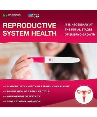 healblend Myo & D-Chiro Inositol Plus Supplement Blend Hormonal Balance Healthy Ovulation & Overall Wellness Support for Women Fertility and Pregnancy Health (2 Pack) - Buy Online on GoSupps.com