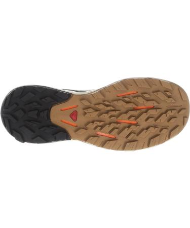 Salomon Men's OUTPULSE Hiking Shoes - 10.5 - Wrought Iron/Bleached Sand/Vibrant Orange - Buy Online on GoSupps.com