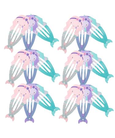 FRCOLOR 12-Piece Mermaid Baby Hair Clips | Cute Hair Accessories for Girls & Toddlers | International Shipping - Buy Online on GoSupps.com