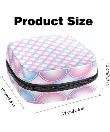 Women s Fish Scale Pattern Napkin Storage Bag | Portable Zipper Pouch for Teen Girls & Ladies - Ideal for Travel & Organizing - Buy Online on GoSupps.com