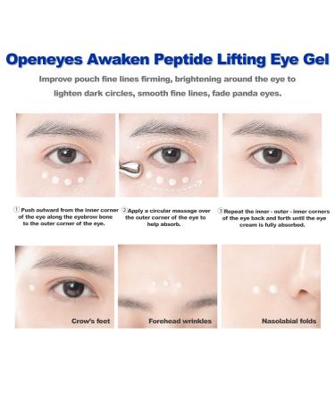 3Pcs Awaken Peptide Eye Gel Set for Lifting, Depuffing & Reducing Under Eye Bags - Buy Online on GoSupps.com