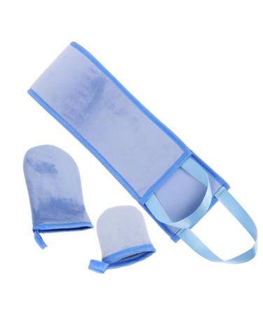 FRCOLOR 1 Set Tanning Applicator Kit Tanning Finger Glove Applicator Tanning Mitt Applicator Lotion Mittens Sunblock Tanning Back Applicator with Handles Flocking Sunscreen Fingerless