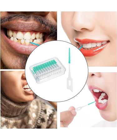 200 Extra Soft Interdental Brushes - Portable Dental Cleaning Tool for Effective Oral Care - Green - Buy Online on GoSupps.com