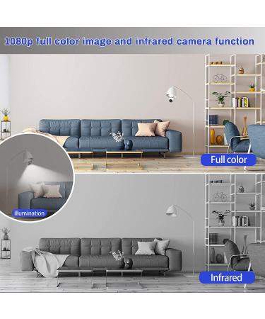 1080P Light Bulb Security Camera with PTZ, Night Vision & Motion Detection | Alexa & Google Assistant Compatible | 2.4G&5G WiFi | 1Pack with 64GB SD Card - Buy Online on GoSupps.com