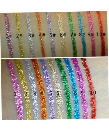 FRCOLOR 30 Pcs Liquid Metallic Liquid Eyeliner Eye Shadow Set 1 count (Pack of 1) Assorted Colorx3pcs - Buy Online on GoSupps.com