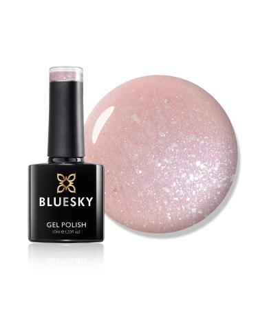 Bluesky Gel Nail Polish Fragrant Feesia 80593 Light Pink Pale Long Lasting Chip Resistant 10 ml (Requires Drying Under UV LED Lamp)