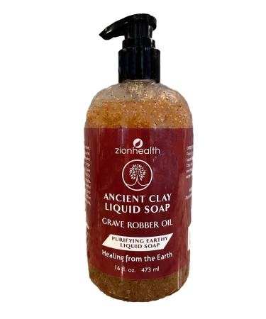 Zion Health Ancient Clay Liquid Soap Thieves Essential Oil 16 fl oz (473 ml)
