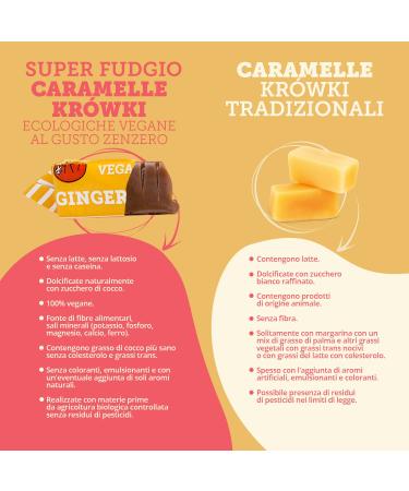 Super Fudgio Vegan Caramel Candies - Gluten-Free Natural Ingredients No Palm Oil 100% Organic Coconut Milk & Sugar | Healthy Snacking - Ginger Ginger - Buy Online on GoSupps.com