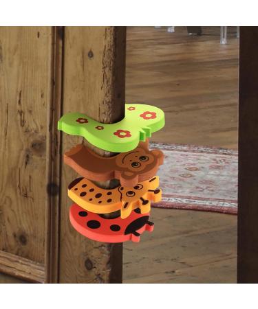 8 STK Door Finger Clamping Protection for Kids | Child Safety Door Stopper Foam | Animal Color Pinching Protection for Baby & Children - Buy Online on GoSupps.com