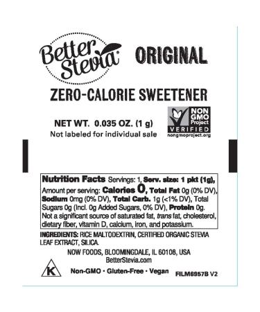 Now Foods Stevia Extract Packets TwinPack - 100 Count Boxes (2 Pack) - Buy Online on GoSupps.com