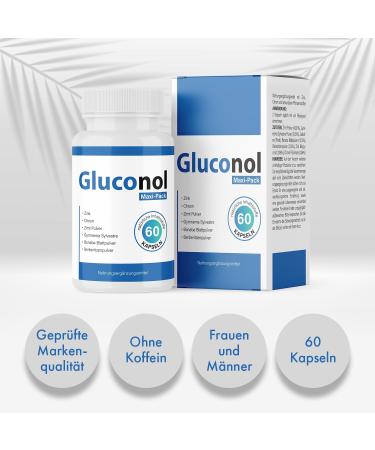 Gluconol Capsules - 60 Maxi Pack for Men & Women | Boost Energy & Metabolism - Shop Now! - Buy Online on GoSupps.com