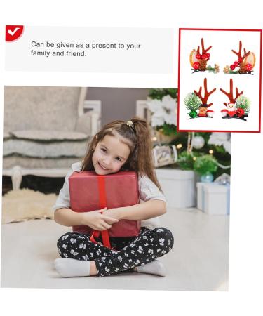 Angoily 2 Pairs Christmas Hair Clips Kid Hair Clips Hairpin Deer Horns Hair Holder Clips for Hair Christmas Hair Grip Kids Barrettes for Hair Xmas Hair Clip Antler Cosplay Girl Child Pp - Buy Online on GoSupps.com