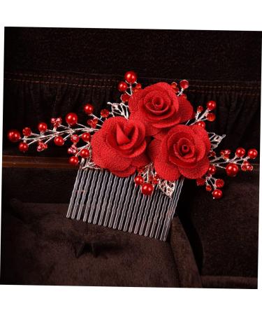 FRCOLOR Set of 2 Wedding Headpieces Flower Hair Clips Flower Hair Accessories Wedding Hair Accessories Tiara Headpiece for the Bride Bridal Comb Rhinestones Accessories - Buy Online on GoSupps.com