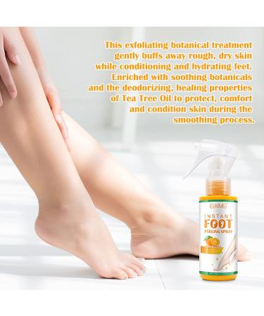 Hydrating Foot Peel Spray - Remove Dead Skin in Seconds | Exfoliating & Nourishing (Orange) - Buy Online on GoSupps.com