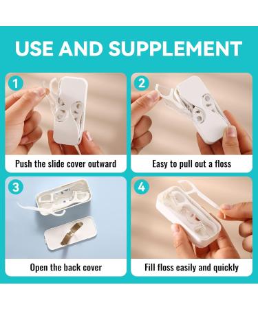 Ultimate Dental Floss Organizer | Practical & Refillable Automatic Holder for Easy Use - Buy Online on GoSupps.com