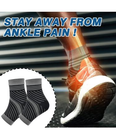 8 Pairs Neuropathy Socks Plantar Fasciitis Compression Support | Men & Women | Sports Injury Recovery | Arch Support | Pain Relief | M Black+White - Buy Online on GoSupps.com