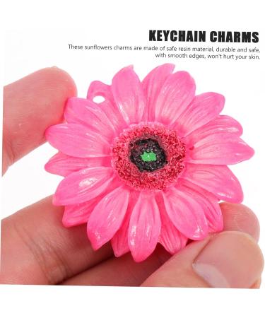HOMSFOU 40 pcs key chain pendant resin flower charms keychain sunflower party favors flower bracelet charms daisy earring charms sunflower key ring key ornament Accessories delicate Assorted Color2x4pcs 4.75X4.75X0.78CMx4pcs - Buy Online on GoSupps.com