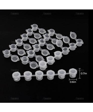 AUEAR Mini Empty Paint Pot Pod Strips with Lids - 10 Strips, 60 Pots - Arts Crafts Storage Containers - 3ml / 0.1oz - Ideal for Schools and Painterly Paint Eye Primer - Buy Online on GoSupps.com