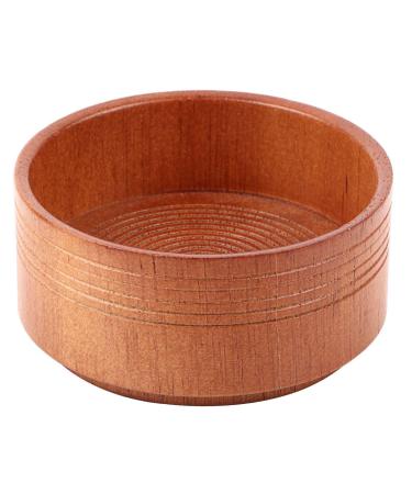 HUSHUI Wooden Shaving Soap Bowl for Men Round Shaving Foam Cleansing Cup Ideal for Men's Shavers