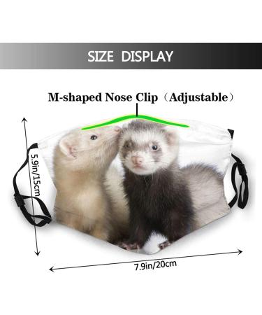 PPFINE Ferrets Fashion Animal Breathable Face Cover Adjustable Reusable Washable For Teenagers Men Women Balaclava Ferrets Fashion Animal 1 count (Pack of 1) - Buy Online on GoSupps.com