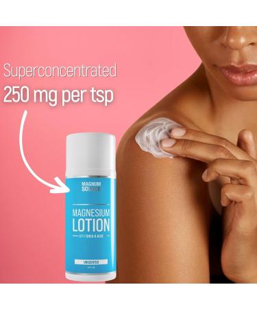 Magnesium Lotion with Shea Butter Apply to Legs Alternative to Topical Magnesium Cream Unscented - Buy Online on GoSupps.com