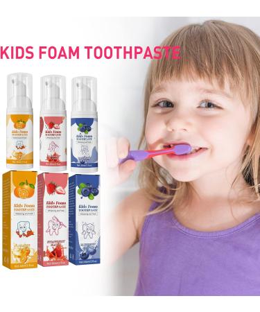 Ikasus Kids Fruit Flavor Whitening Toothpaste | Natural Foam Formula for Deep Cleansing | Ideal for Electric & U-Shaped Toothbrushes | Strawberry Flavor - Buy Online on GoSupps.com