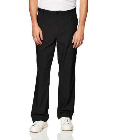 WonderWink Men's Flat Front Cargo Pant Medium Black