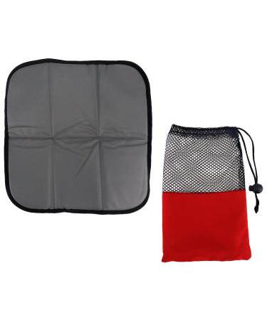 WDONAY 12.59" Folding Cushion Portable Six-Fold Lightweight Sitting Pad Waterproof Seat Mat Pocket Camping Fits into Bag for Hiking Park Picnic 2 Pcs (Grey)