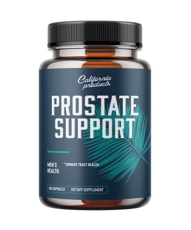 Prostate Support Supplement for Men  Pygeum with Pure Saw Palmetto Berries Extract Vitamins Zinc Plant Sterol Complex Easy Urinary Flow Mens Health