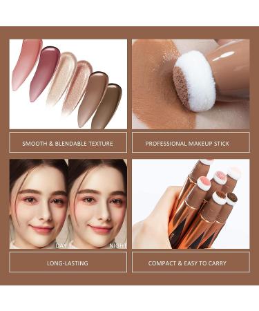 PASNOWFU Liquid Contour Beauty Wand - Natural Matte Finish Concealer Cream Bronzer Stick (05) - Buy Online on GoSupps.com