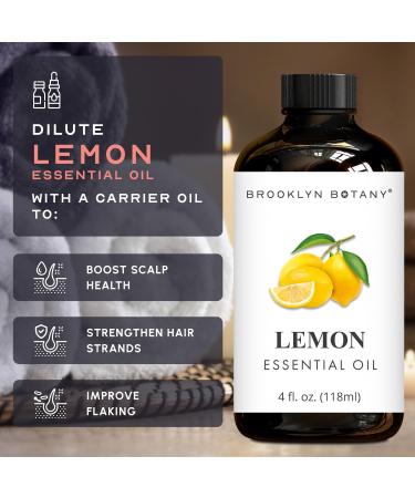 Brooklyn Botany Spearmint & Lemon Essential Oils 4 Fl Oz (Pack of 2) 100% Pure & Natural Invigorating & Energizing Aromatherapy Blend - Buy Online on GoSupps.com