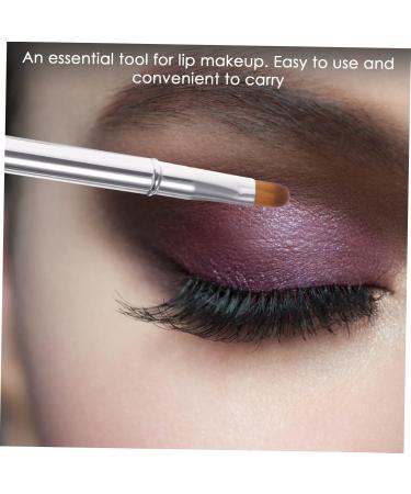 Ipetboom Double Ended Lipstick Brush Lip Double Ended Makeup Brush Makeup Lip Women Makeup Brush Cosmetic Multifunctional Brush Artificial Fiber Miss 12x1x1cm Silver - Buy Online on GoSupps.com