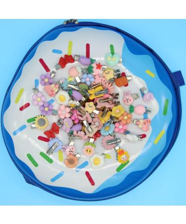 NASAMA Handmade Hair Clips for Girls - Mixed Cartoon Fruit Animal Flower Design - 30-70 Pieces Hair Barrettes for Kids, Teens, Women - Buy Online on GoSupps.com