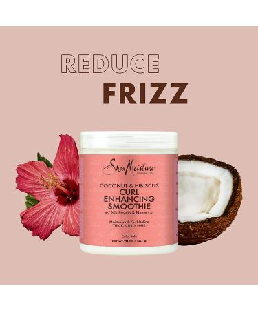 Shea Moisture Curl Enhancing Smoothie - Coconut & Hibiscus, 20 oz (Pack of 2) | Sulfate & Paraben Free for Thick Curly Hair - Buy Online on GoSupps.com