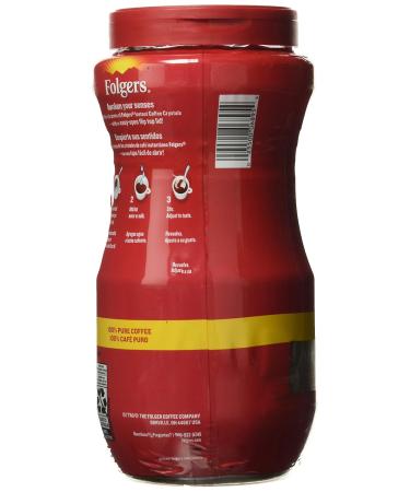 Folgers Instant Coffee Crystals Classic Roast 16 Ounce - Buy Online on GoSupps.com
