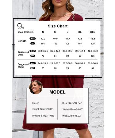 OUGES Women's Spring Casual Midi Dress | Long Sleeve V-Neck Floral Wrap Dress with Pockets - Buy Online on GoSupps.com