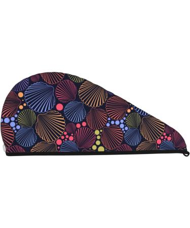 Colorful Shells Microfiber Hair Towel - Soft Super Absorbent Hair Wrap for Long Curly & Thick Hair - Quick Dry Coral Velvet for Women - Buy Online on GoSupps.com